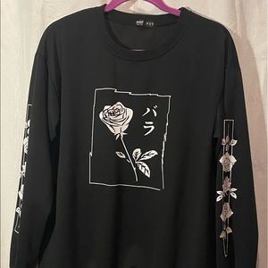Black long sleeve sweatshirt